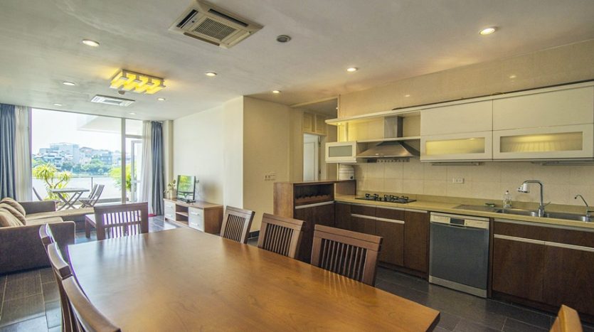 Lakeview serviced apartment with 03 bedrooms for rent in Quang An street, Tay Ho district, Ha Noi city 
